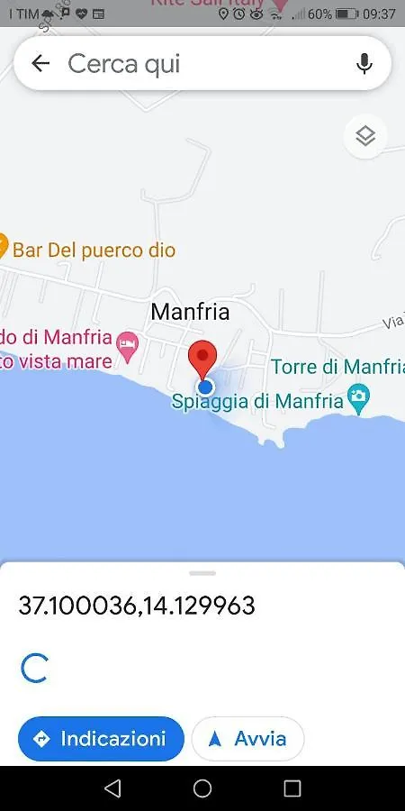 Holiday home Villetta Sullo Scoglio Gela