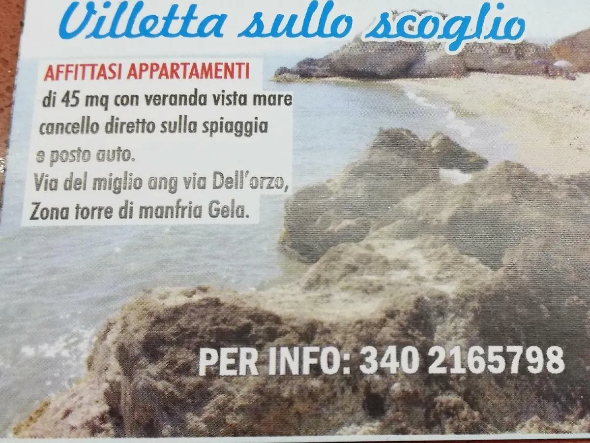 Holiday home Villetta Sullo Scoglio Gela Italy